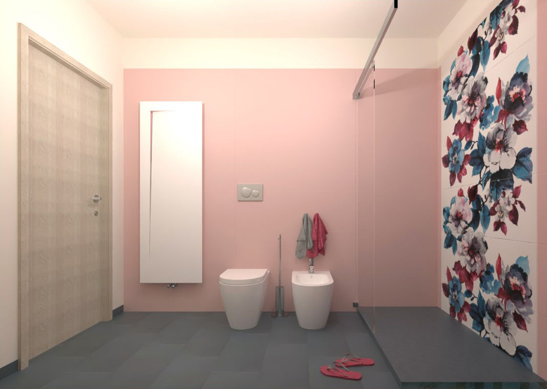 Decori 3D, Abitare Abitare Baños de estilo moderno Cerámico