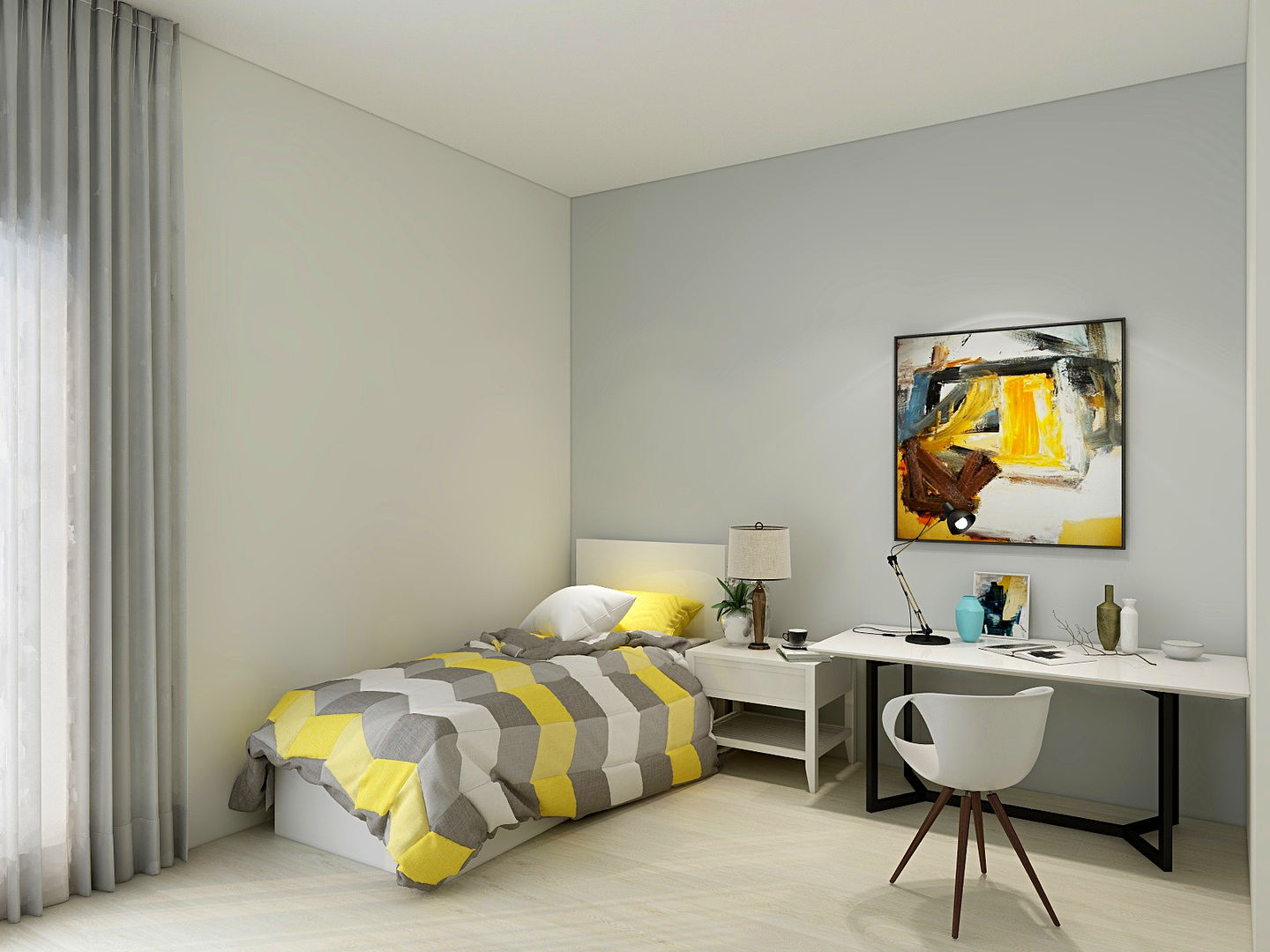 Apartamento T3 Carnaxide, Indesign Indesign Modern style bedroom