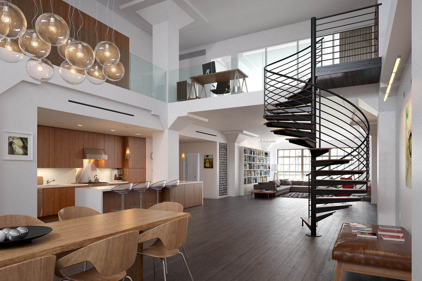Diseño de Loft, Arquitectura Progresiva Arquitectura Progresiva Modern Study Room and Home Office