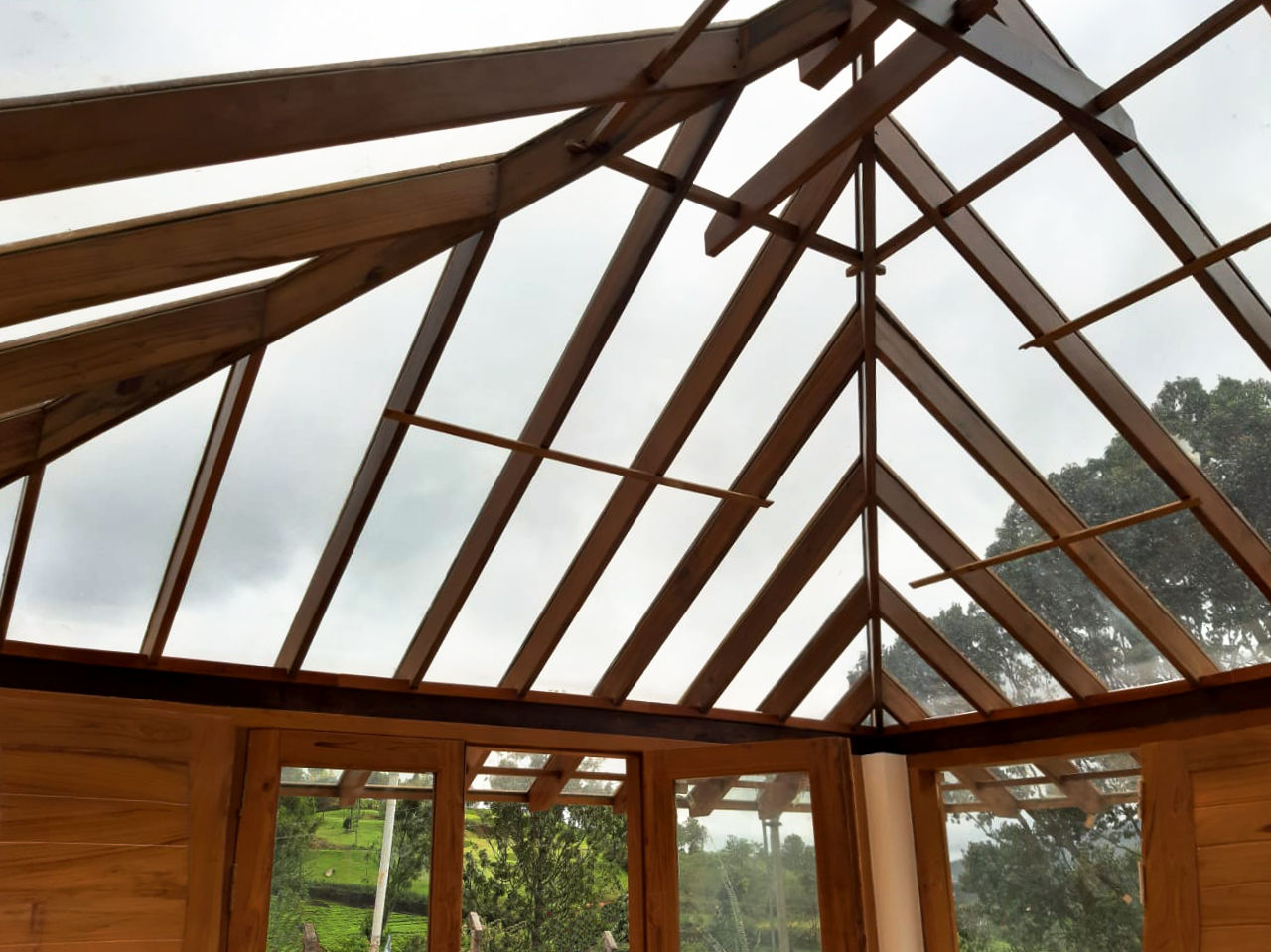 Glass and Timber Roof Benny Kuriakose Roof