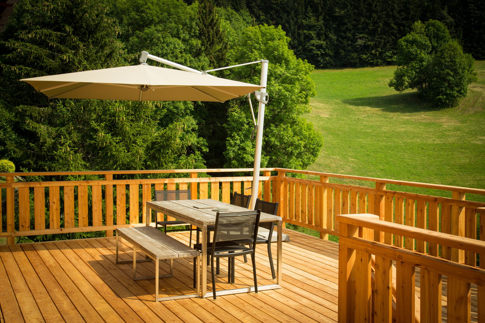 Douglasie Terrassendielen, Holz Terrassendielen Remise Holz Terrassendielen Remise Rustic style balcony, veranda & terrace