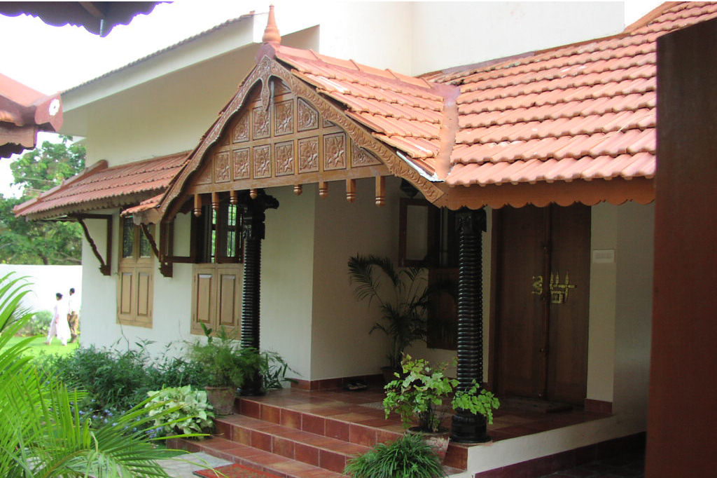 Entrance Porch Benny Kuriakose Asian style houses