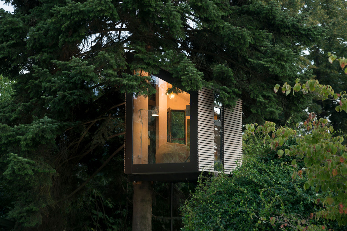 Light Cute Treehouse Sullalbero Casetta da giardino Legno Effetto legno Sull'albero, casa sull'albero, progetto, design, treehouse, case in legno