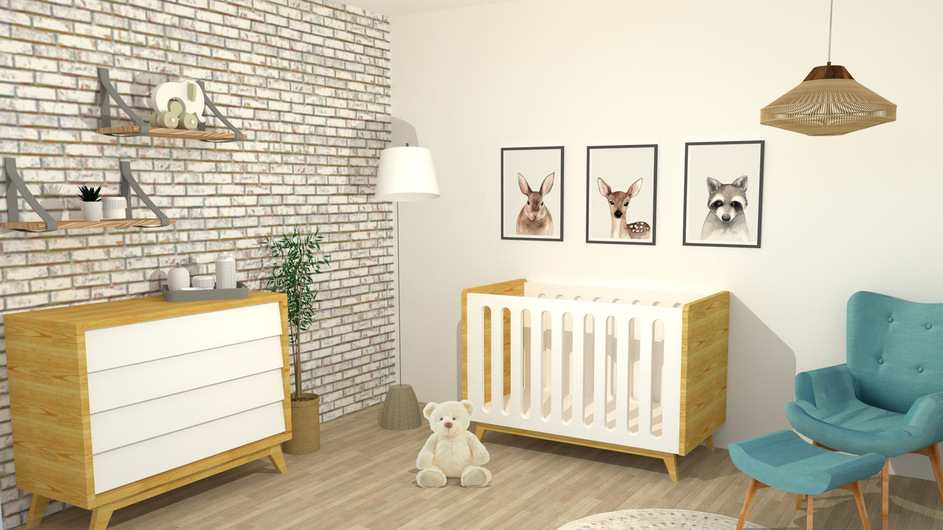Habitación de bebé Infantik Studio Dormitorios de bebé