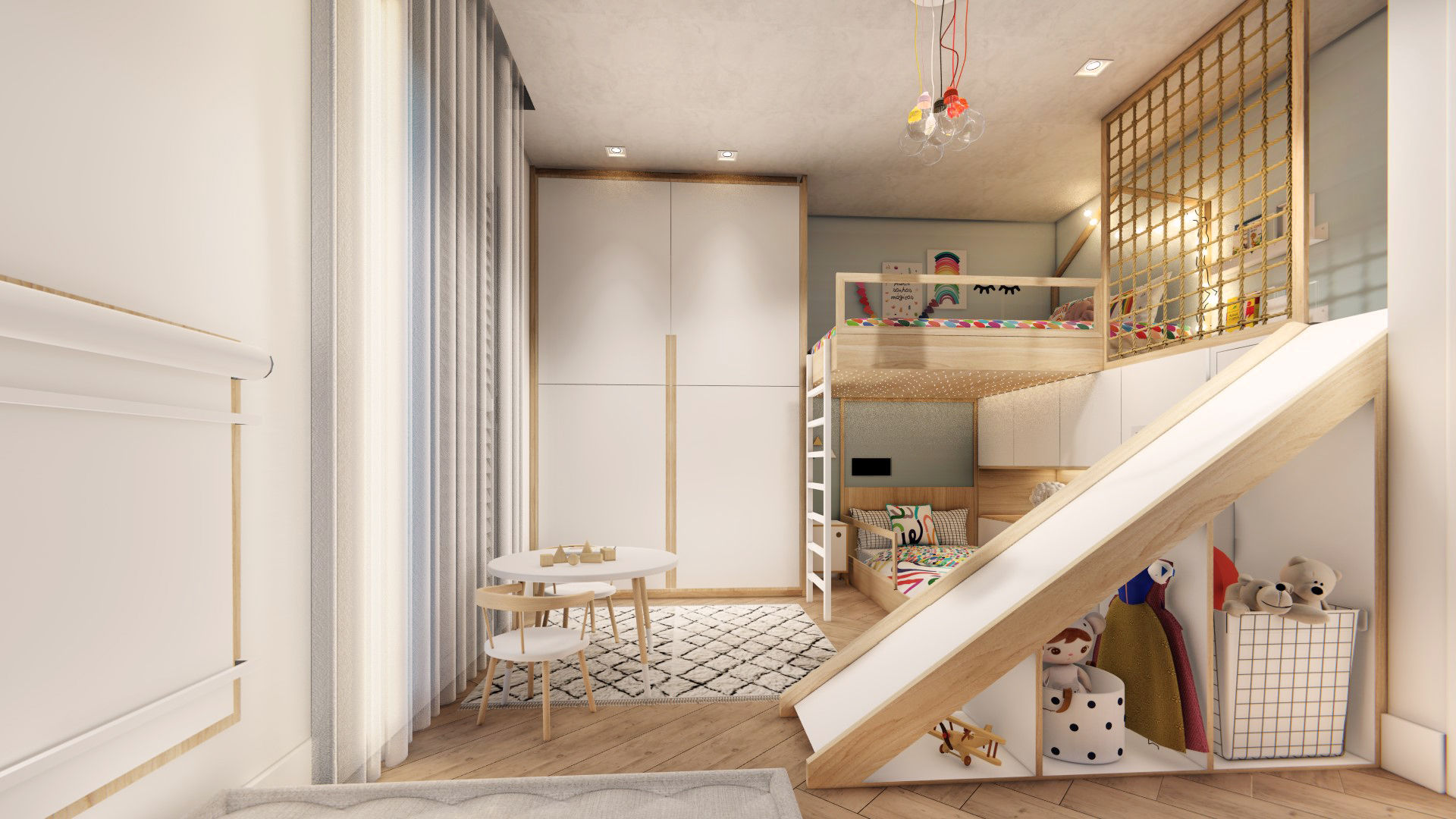 EscandiLar, Studio Ideação Studio Ideação Scandinavian style nursery/kids room