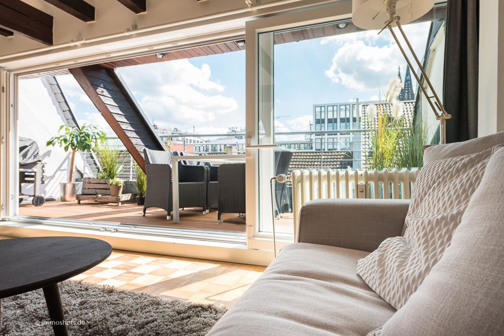 Kunibertviertel - Köln, Immotionelles Immotionelles Country style balcony, veranda & terrace