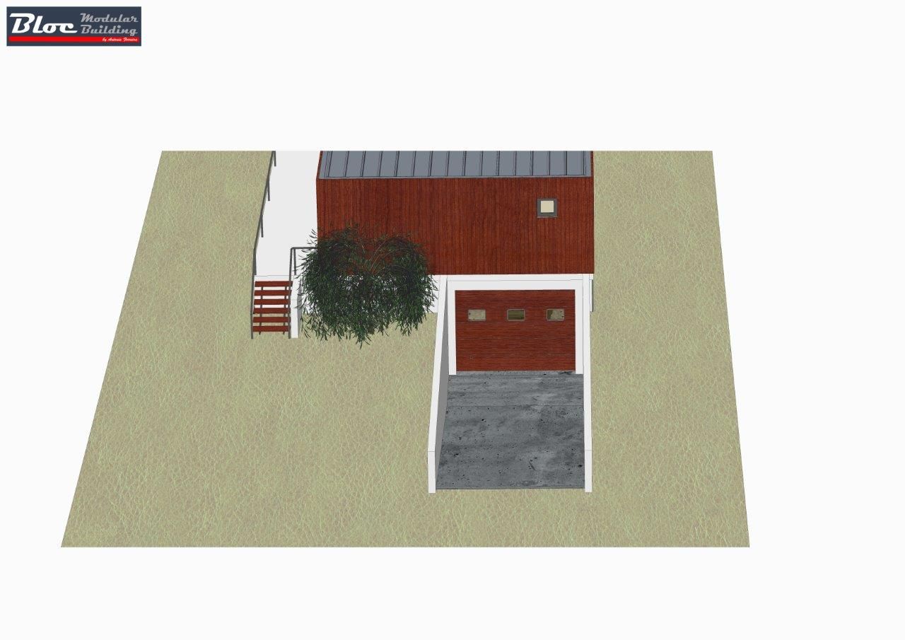 Modelo BLOC Family T2 | 120 m2 área coberta, BLOC - Casas Modulares BLOC - Casas Modulares 소형 주택
