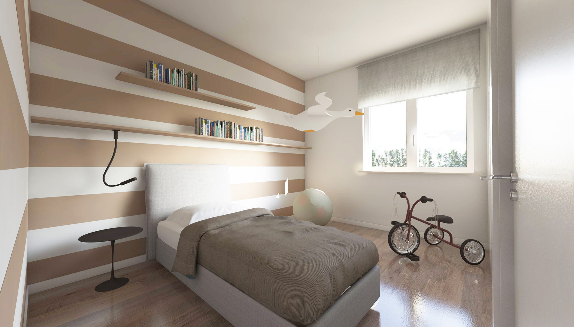 Appartamento in costruzione, Sara Zanoni Designer Sara Zanoni Designer Small bedroom Wood Wood effect