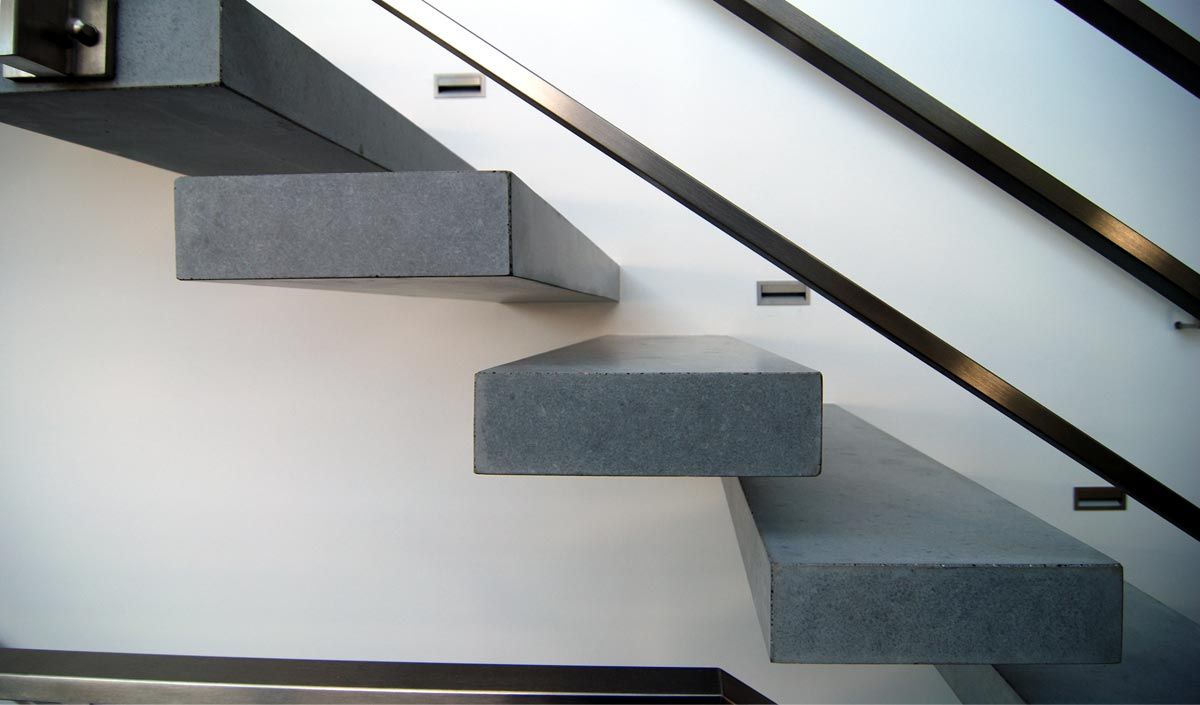 Treppen aus Beton, material raum form material raum form บันได คอนกรีต