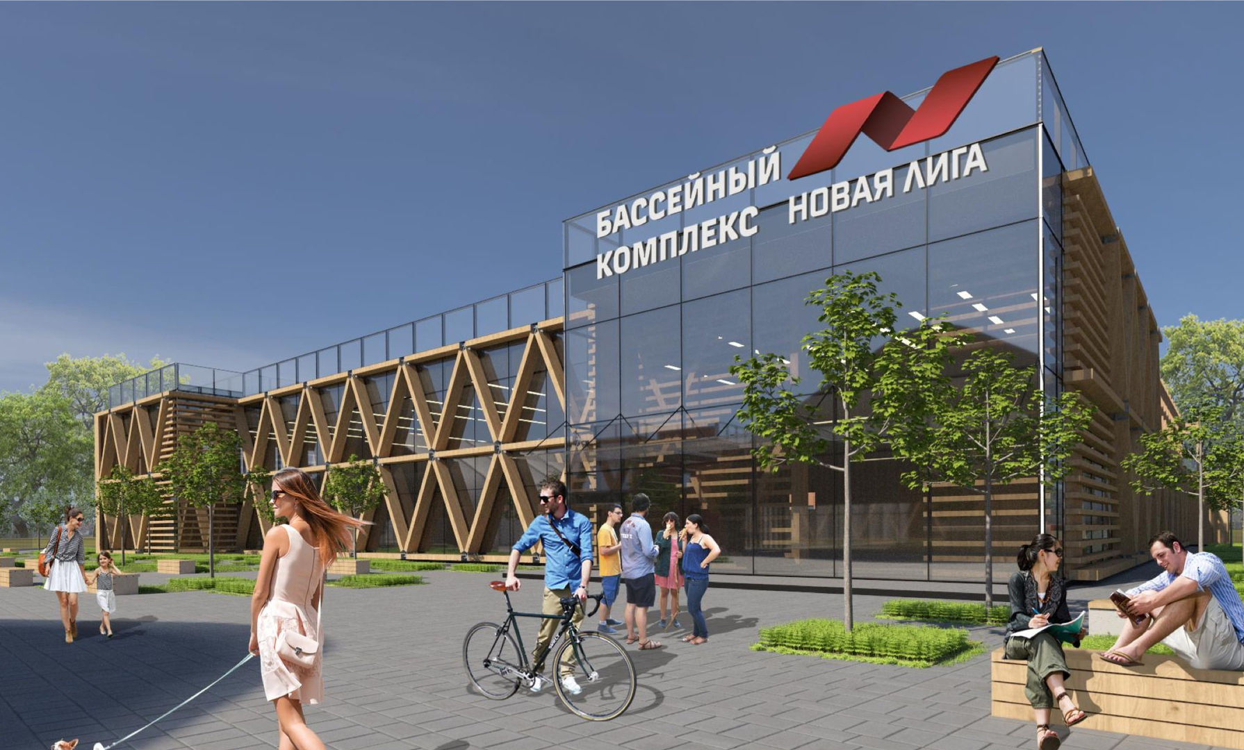 Проект "Новая лига", Alpbau Alpbau Espaces commerciaux Bois Effet bois Centres commerciaux