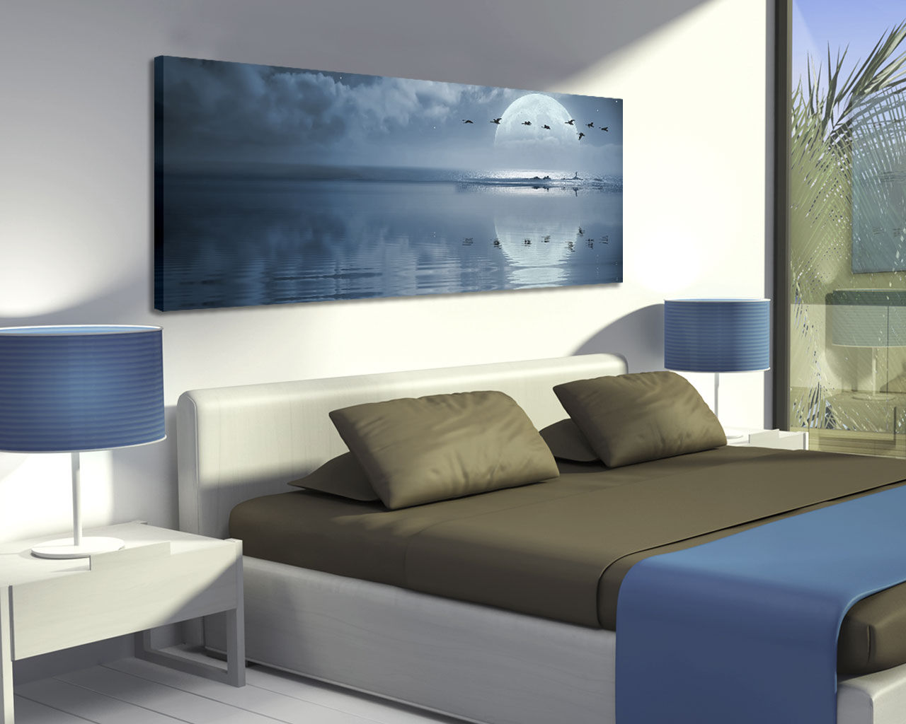 Quadri su tela moderni: 5 idee per la camera da letto