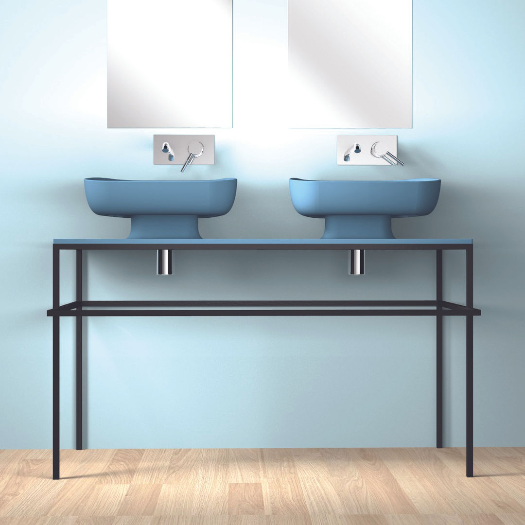 EXPO 120 doppio lavabo tra classico e moderno , eto' eto' Kamar Mandi Modern Keramik