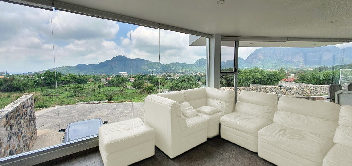 Casa de descanso Tlayacapan, Morelos, México., ATELIERCENTRO ATELIERCENTRO Living room