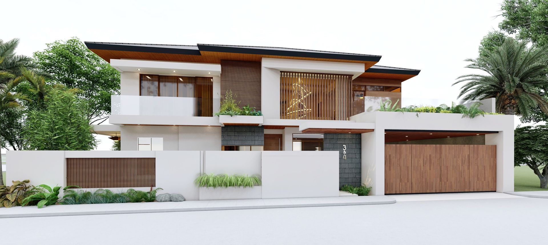 MANOR HOUSE, ezpaze design+build ezpaze design+build Asian style houses