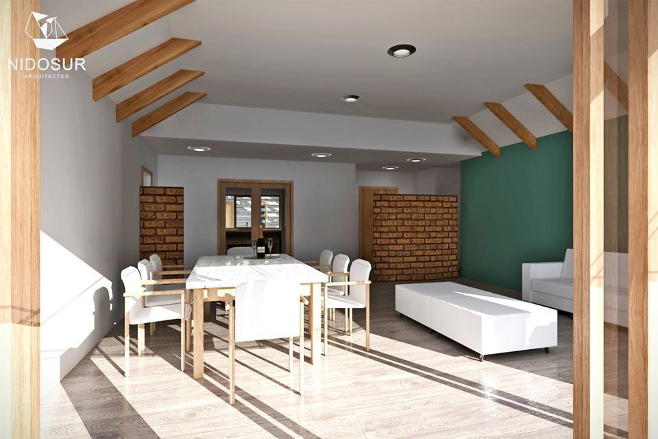 Casa Bonnefont, NidoSur Arquitectos - Valdivia NidoSur Arquitectos - Valdivia Livings de estilo moderno