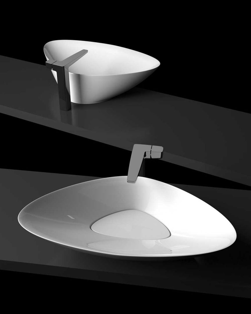 BLAT lavabo da appoggio moderno in ceramica , eto' eto' Kamar Mandi Modern Keramik