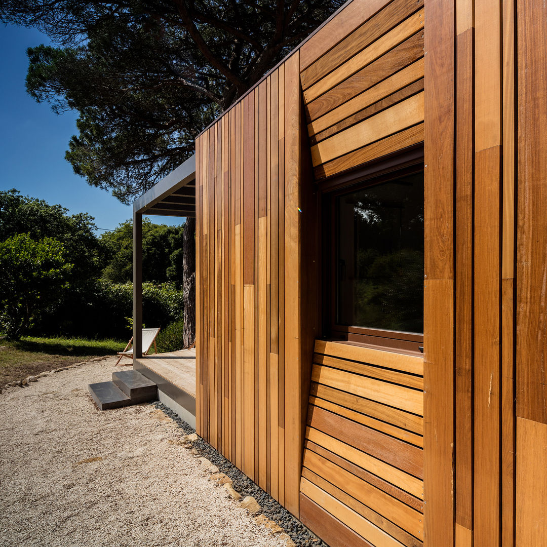 Refúgio em Madeira, Studio A+1 Studio A+1 Prefabricated Home Wood Wood effect