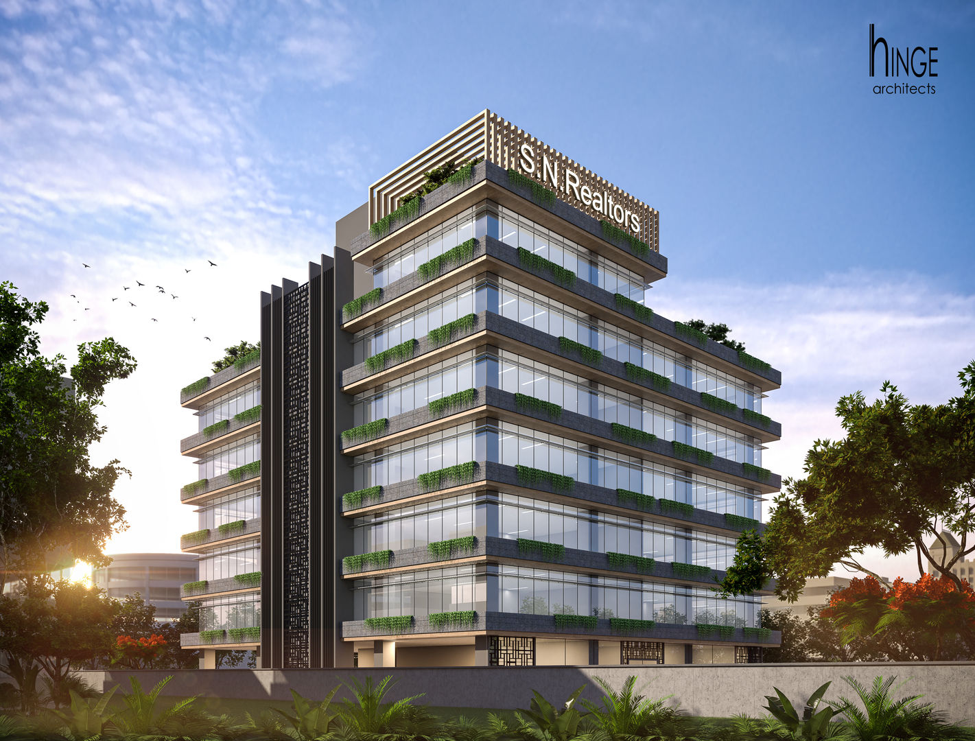 SN REALTORS - Mumbai , Hinge architects Hinge architects مساحات تجارية شركات