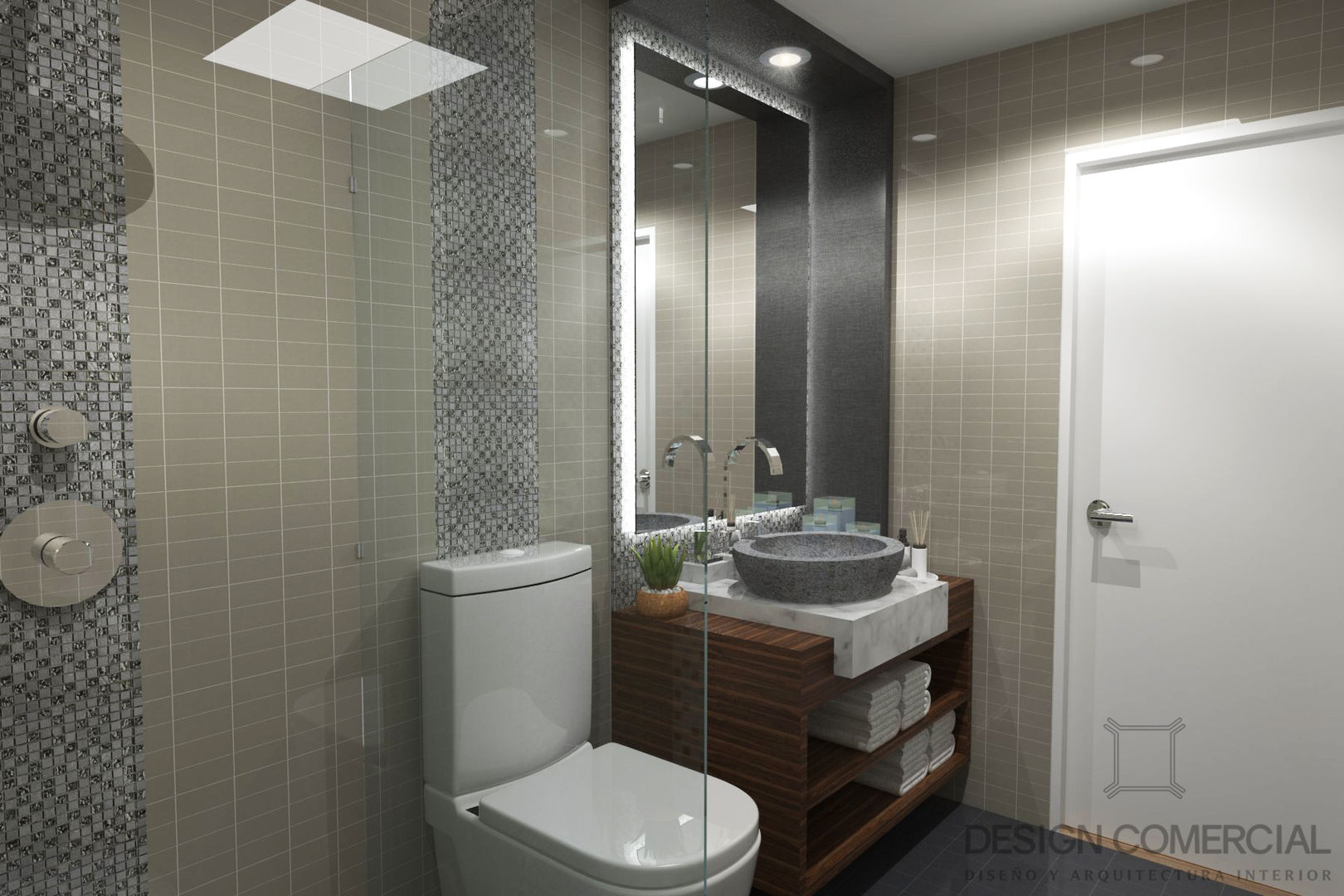 Proyecto de Diseño e Implementación Casa de la Molina, Design Comercial Design Comercial Modern bathroom