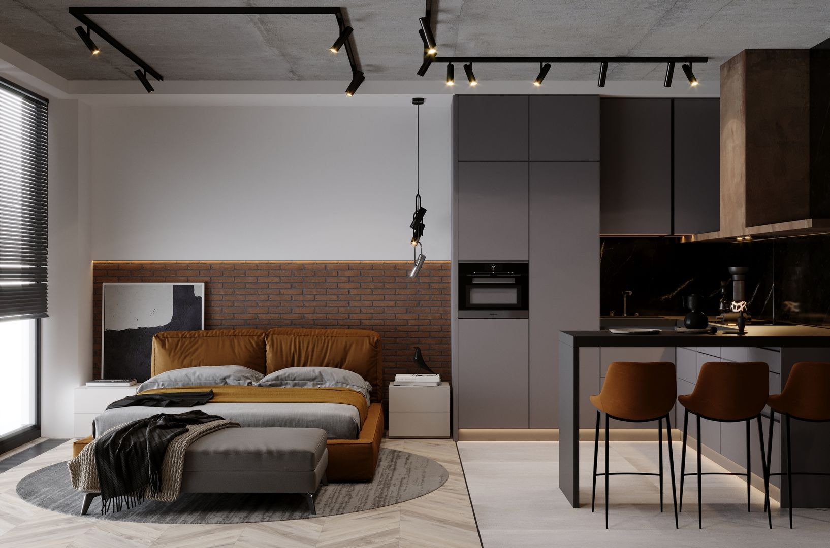 LOFTEC CONCEPT 724, Studio DA Studio DA Bedroom کنکریٹ