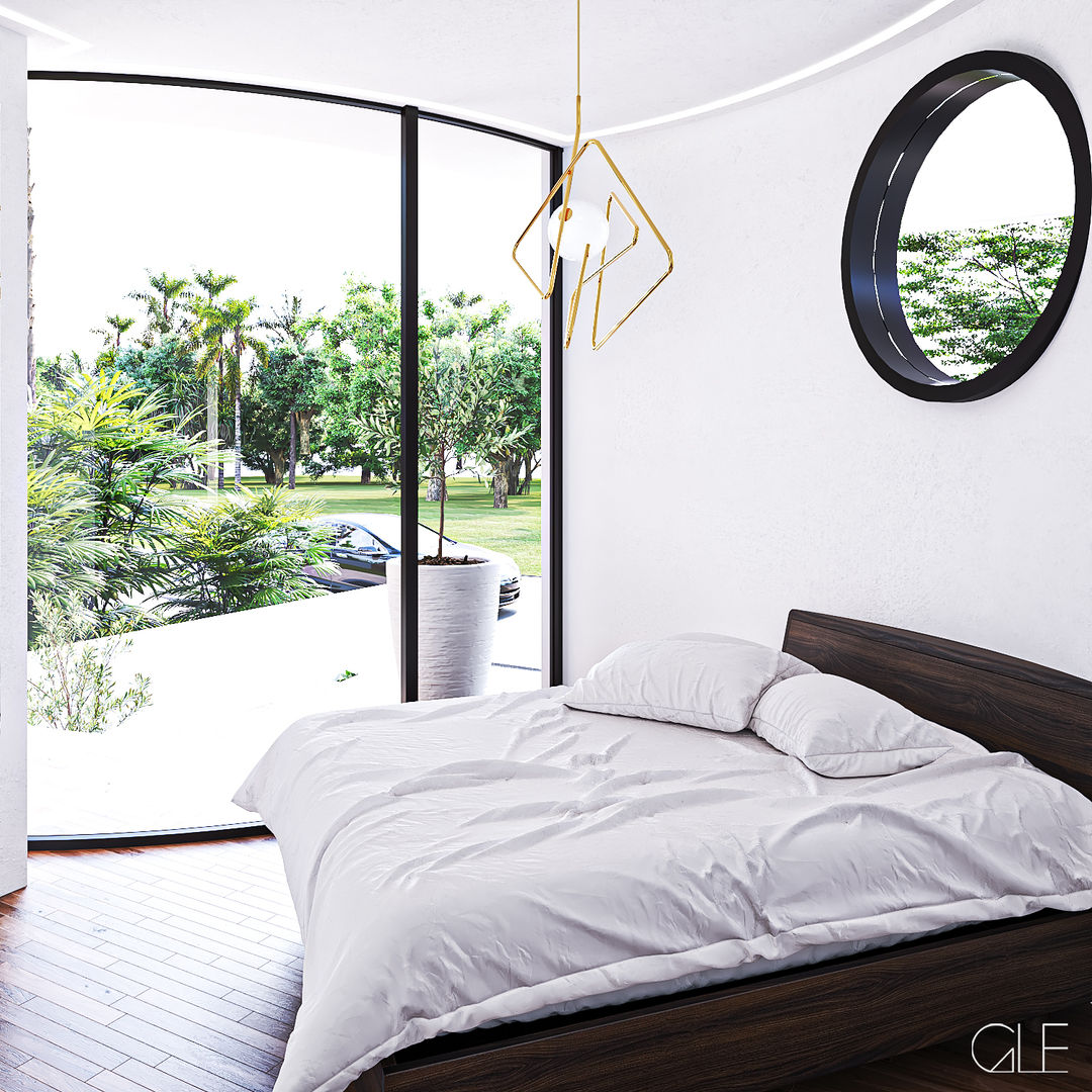 Casa Loera - Arquitectura Organica, GLE Arquitectura GLE Arquitectura Modern style bedroom