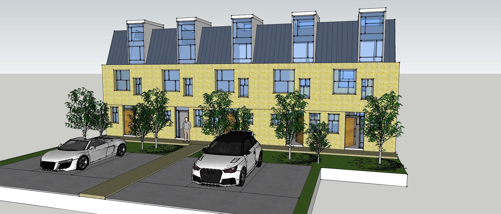 New multi-unit apartment designs, Croydon, London. Imagine Architects (Pty) Ltd
