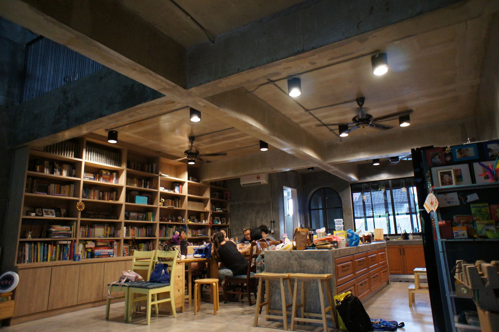 Overlooking the dining hall N O T Architecture Sdn Bhd Rustic style dining room