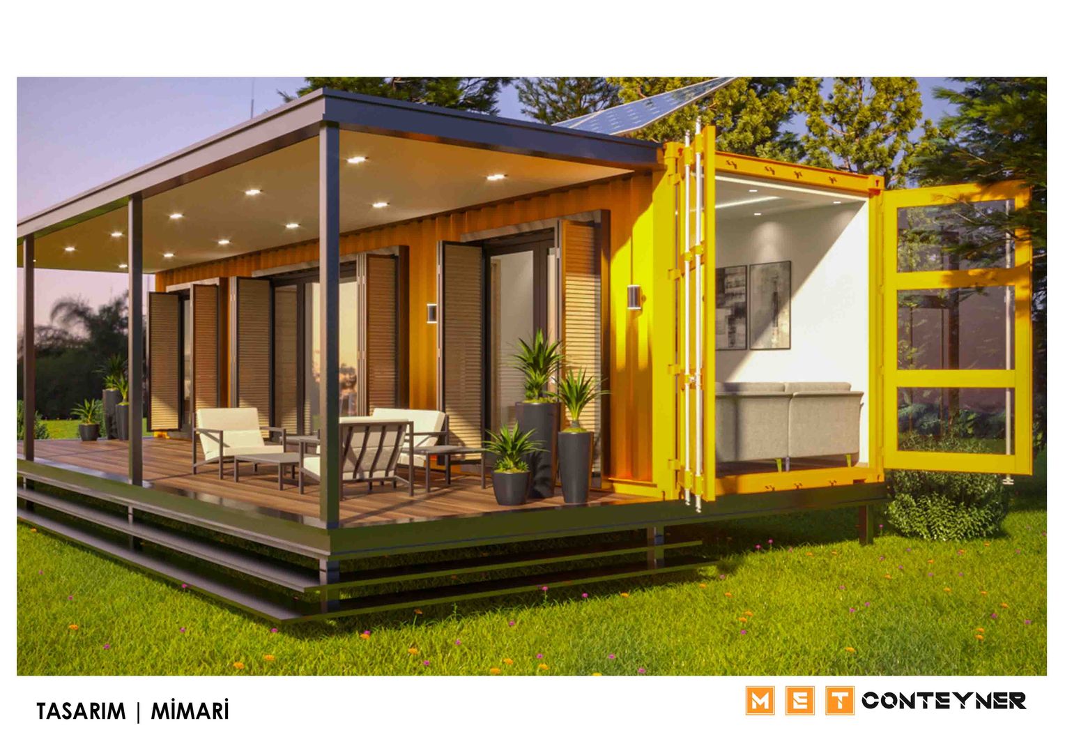 TINY HOUSE | KÜÇÜK EV | KONTEYNER EV, Meteor Mimarlık & Tasarım Meteor Mimarlık & Tasarım Casas industriales