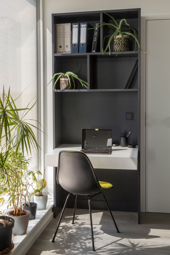 Penthouse Berlin- Friedrichshain, Kempfer- Raumkonzepte Kempfer- Raumkonzepte Oficinas y bibliotecas de estilo moderno