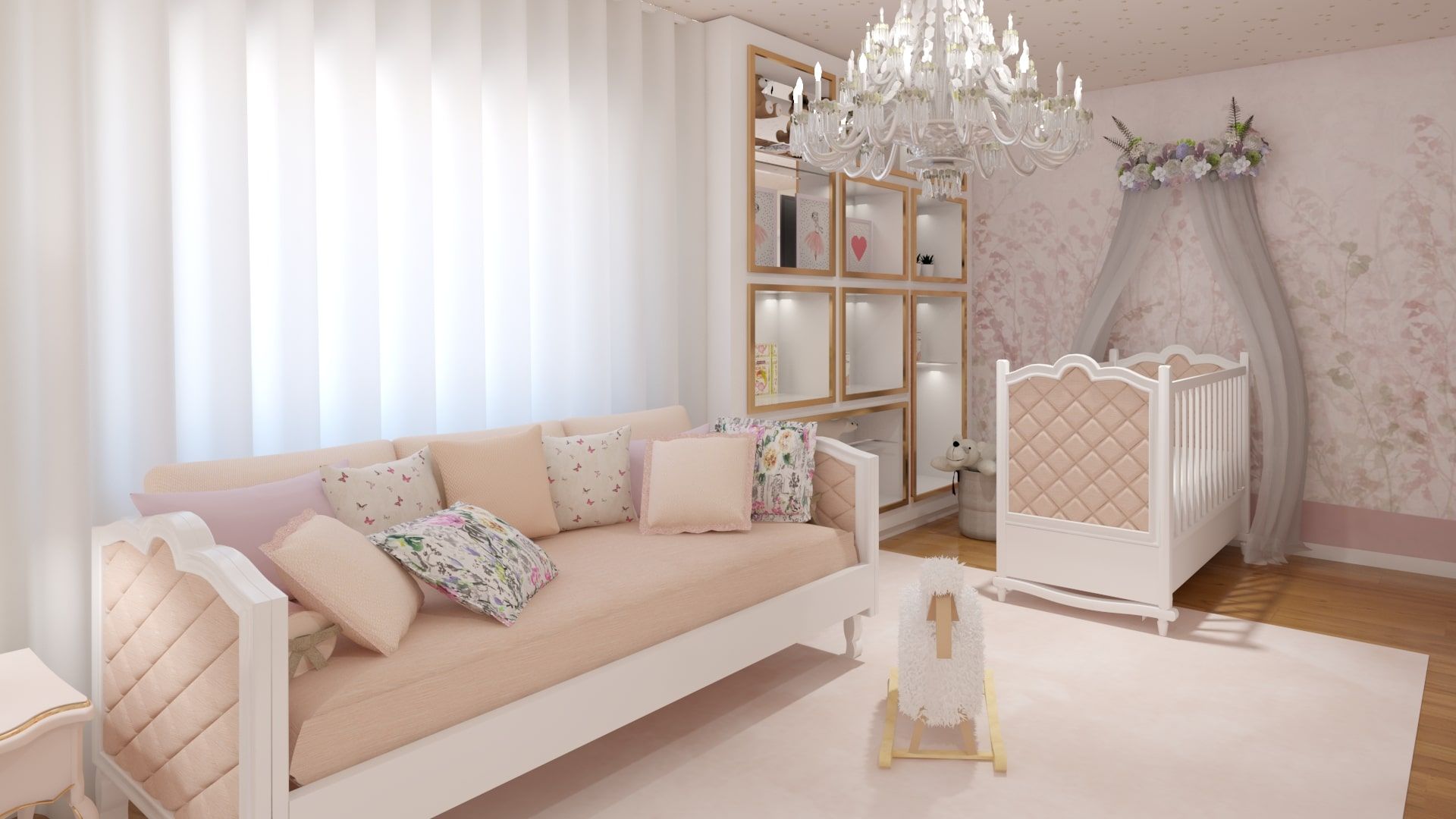 Projeto 3D - Moradia Moita, Ana Andrade - Design de Interiores Ana Andrade - Design de Interiores モダンデザインの 子供部屋