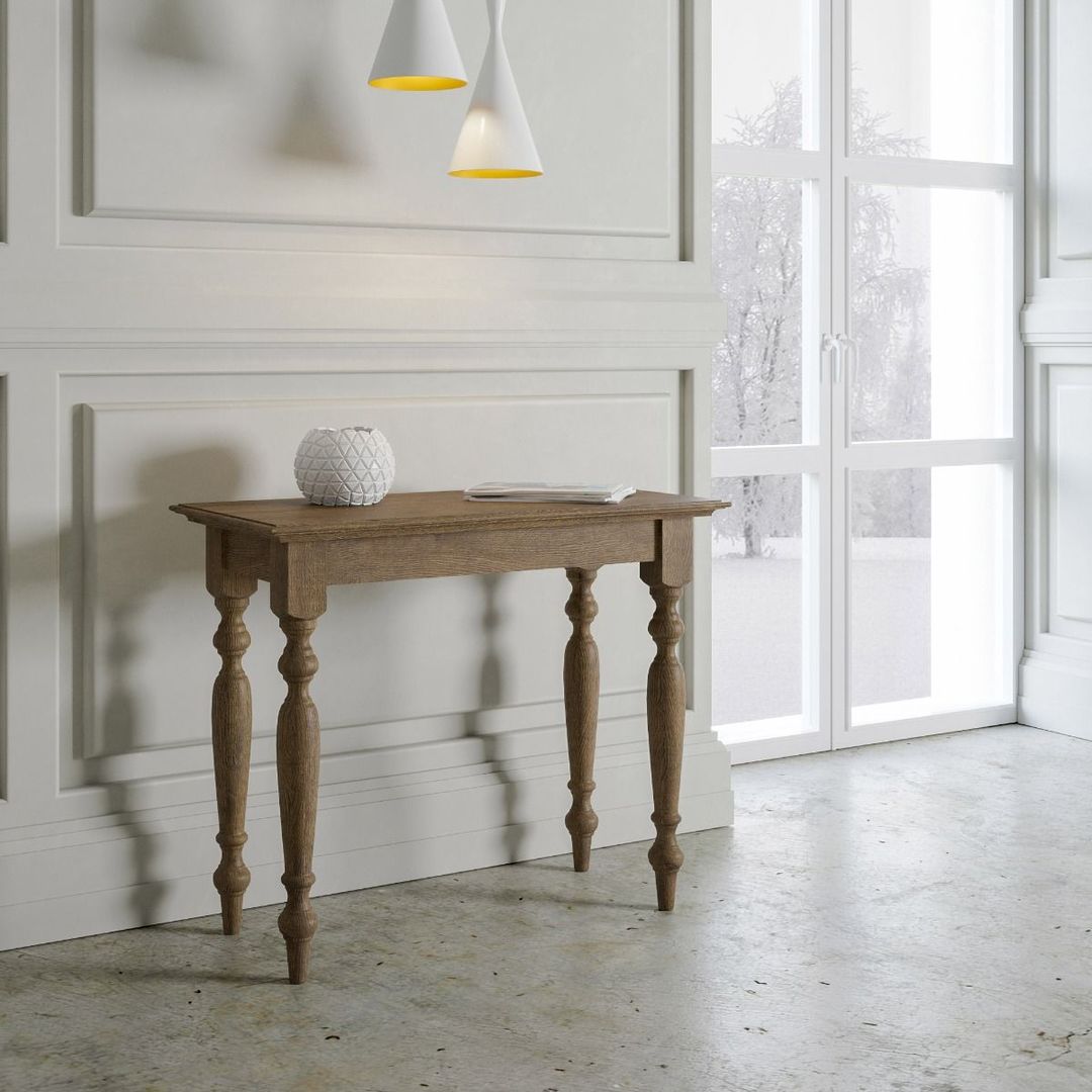 Consolle allungabili in stile classico, itamoby itamoby غرفة السفرة خشب Wood effect