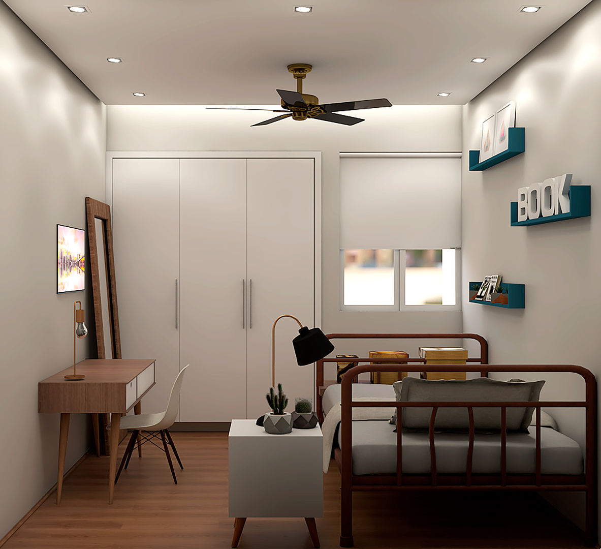 Projeto e Execução para Reforma Apartamento FP|RP Interiores, SCK Arquitetos SCK Arquitetos Modern Bedroom