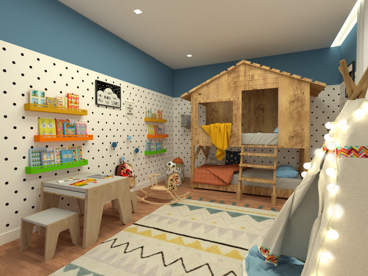 QUARTO INFANTIL, Decora Fácil online Decora Fácil online غرفة نوم أولاد