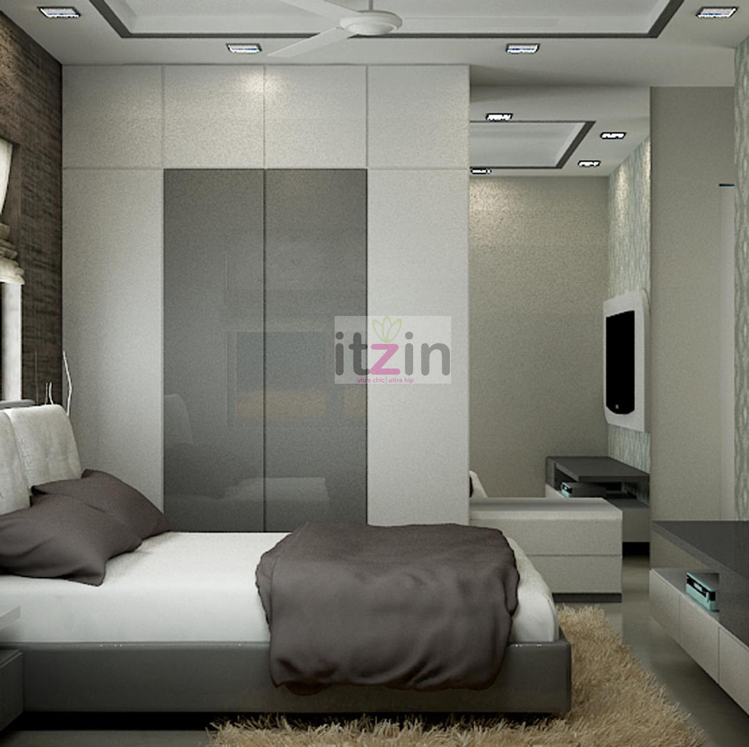 Bedroom 1 Itzin World Designs Modern style bedroom Furniture,Comfort,Building,Interior design,Architecture,Floor,Flooring,Wall,Wood,Bed frame