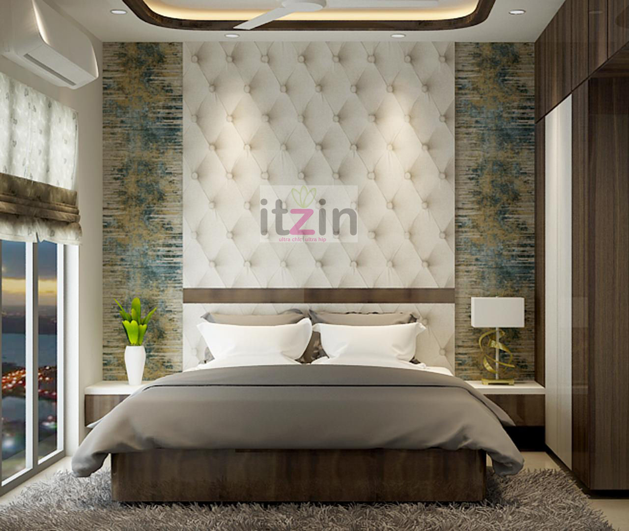 Breathtaking Interior Inspiration for a Modern Condo, Itzin World Designs Itzin World Designs Modern Yatak Odası