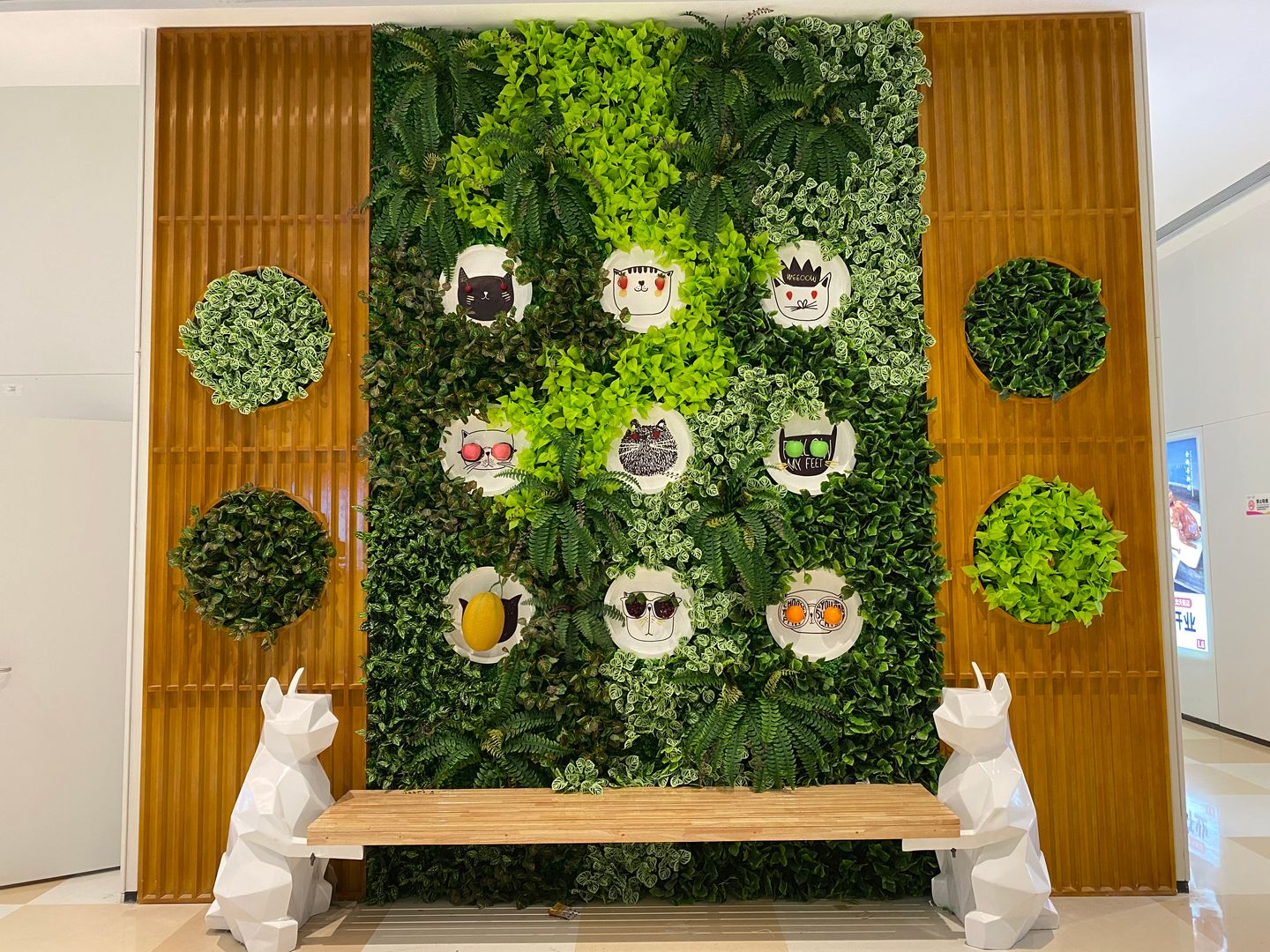 Indoor Artificial Green Wall Landscape Sunwing Industrial Co., Ltd. 商业空间 塑膠 商業空間
