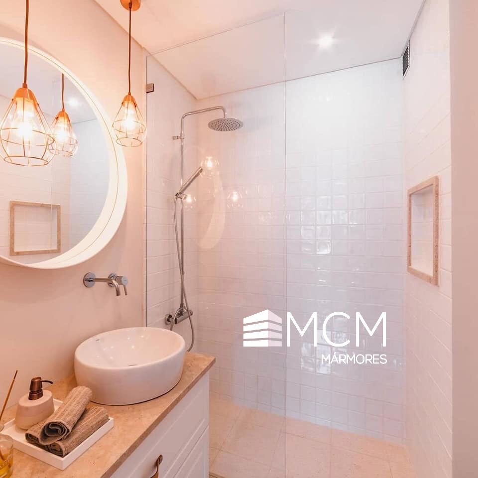 Casas Banho , Marmores MCM Marmores MCM Modern bathroom Limestone