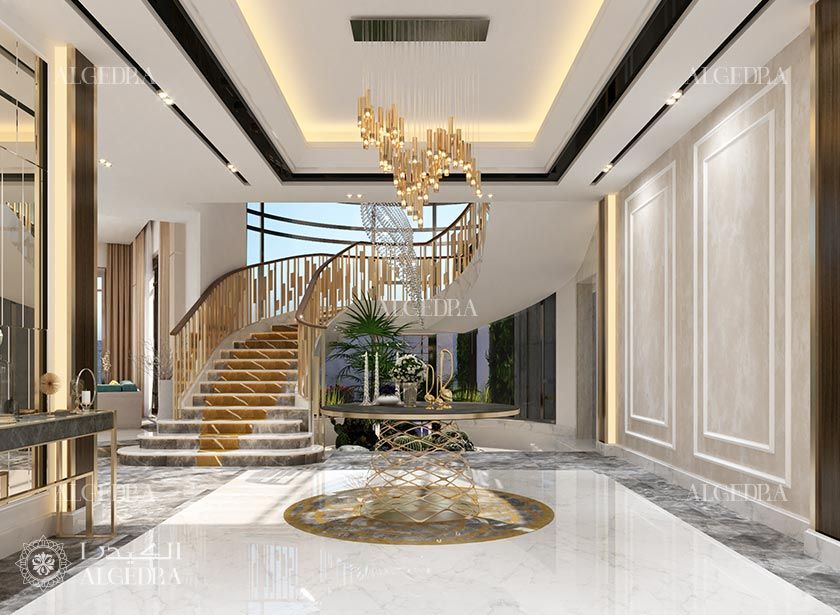 Villa entrance design ideas, Algedra Interior Design Algedra Interior Design Pasillos, vestíbulos y escaleras de estilo moderno