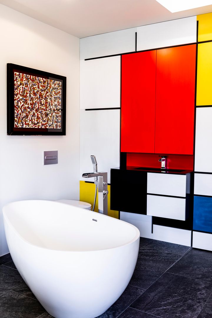 La casa perfecta para Vivir y Trabajar al mismo tiempo (Teletrabajo), IMAGINEAN IMAGINEAN Phòng tắm phong cách hiện đại