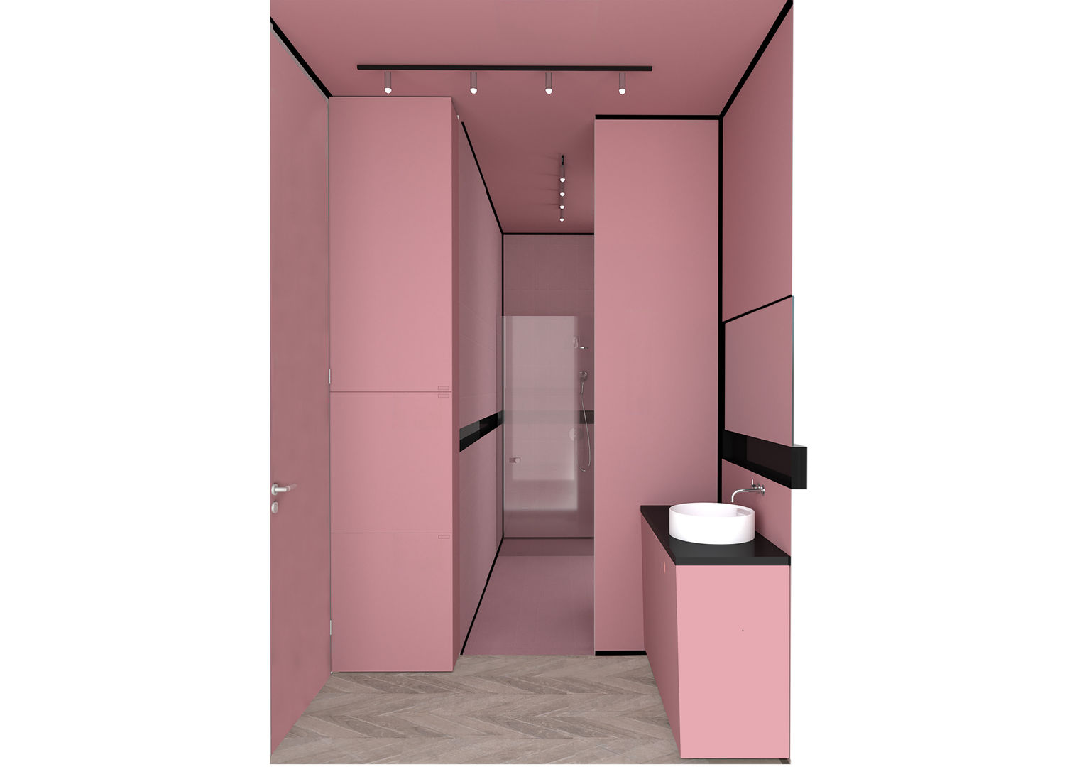 Ristrutturazione di una villa privata , ebarchitecture ebarchitecture Modern style bathrooms Ceramic