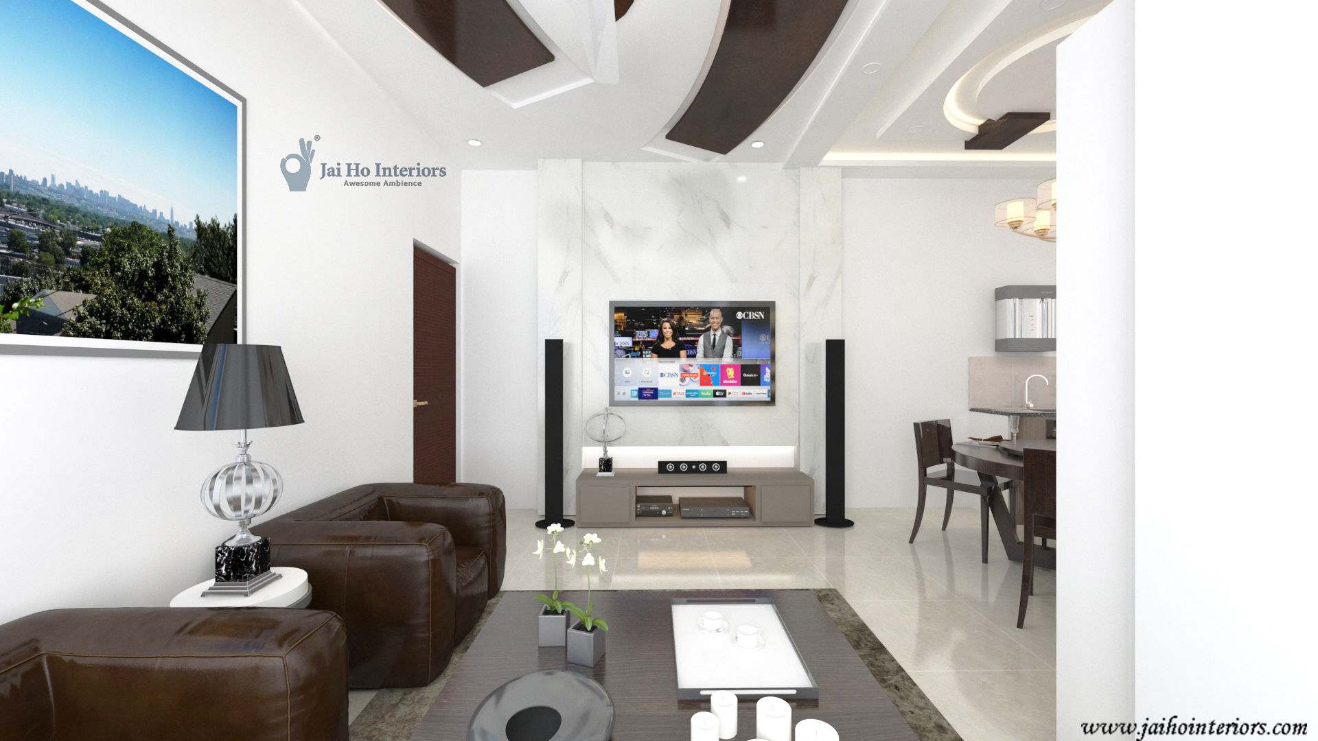 Navi Mumbai Project, JAIHO INTERIORS - RESIDENCE & COMMERCIAL INTERIORS JAIHO INTERIORS - RESIDENCE & COMMERCIAL INTERIORS Livings modernos: Ideas, imágenes y decoración Contrachapado