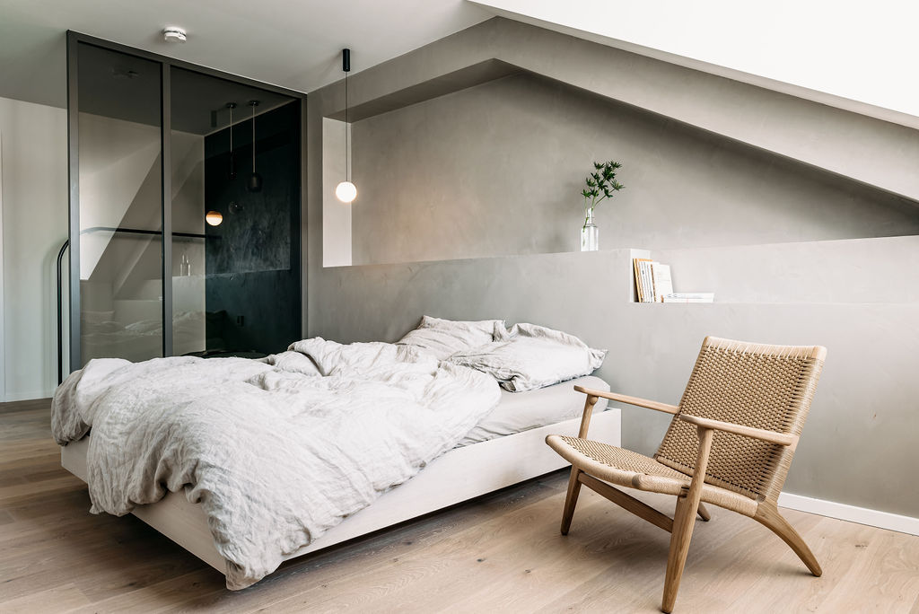 Apartment Maxvorstadt, INpuls interior design & architecture INpuls interior design & architecture غرفة نوم