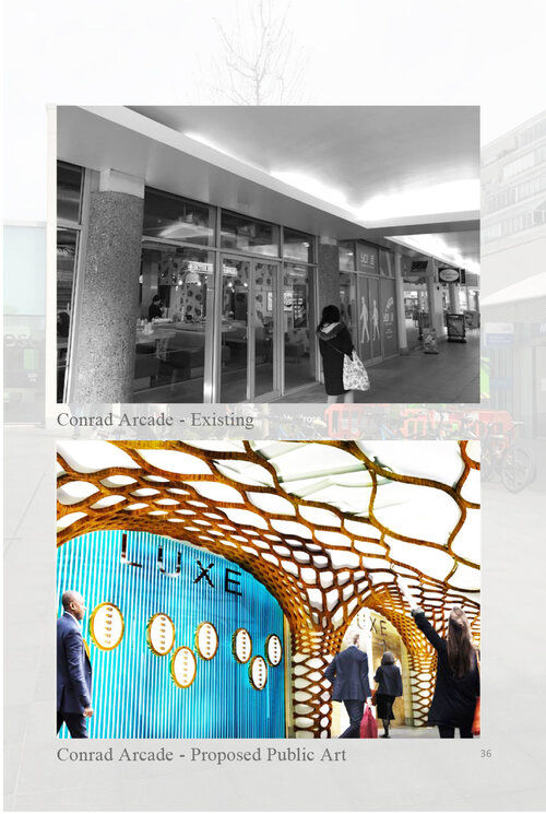 Brunswick Centre THINK NATURE Debbie Flevotomou Architects Ltd. Espacios comerciales Centros comerciales
