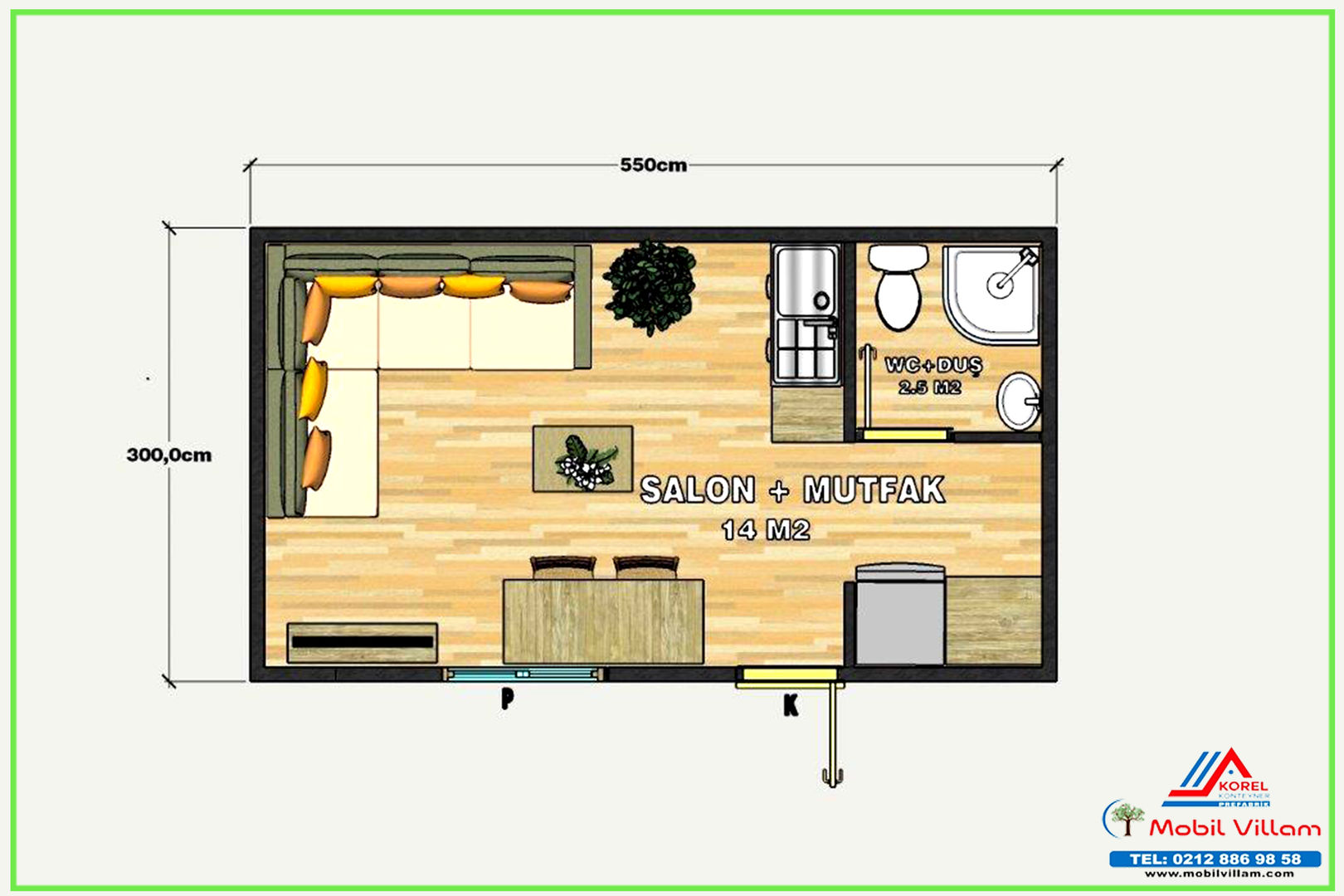 1+0 Mobil Villa, Mobil Villam Mobil Villam Modern houses Wood Wood effect