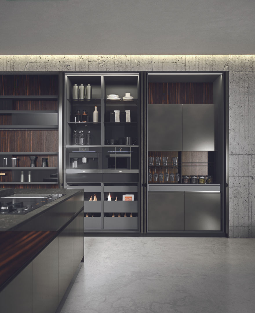 Cozinha Arrital AK_05, Leiken - Kitchen Leading Brand Leiken - Kitchen Leading Brand Modern style kitchen Cabinets & shelves