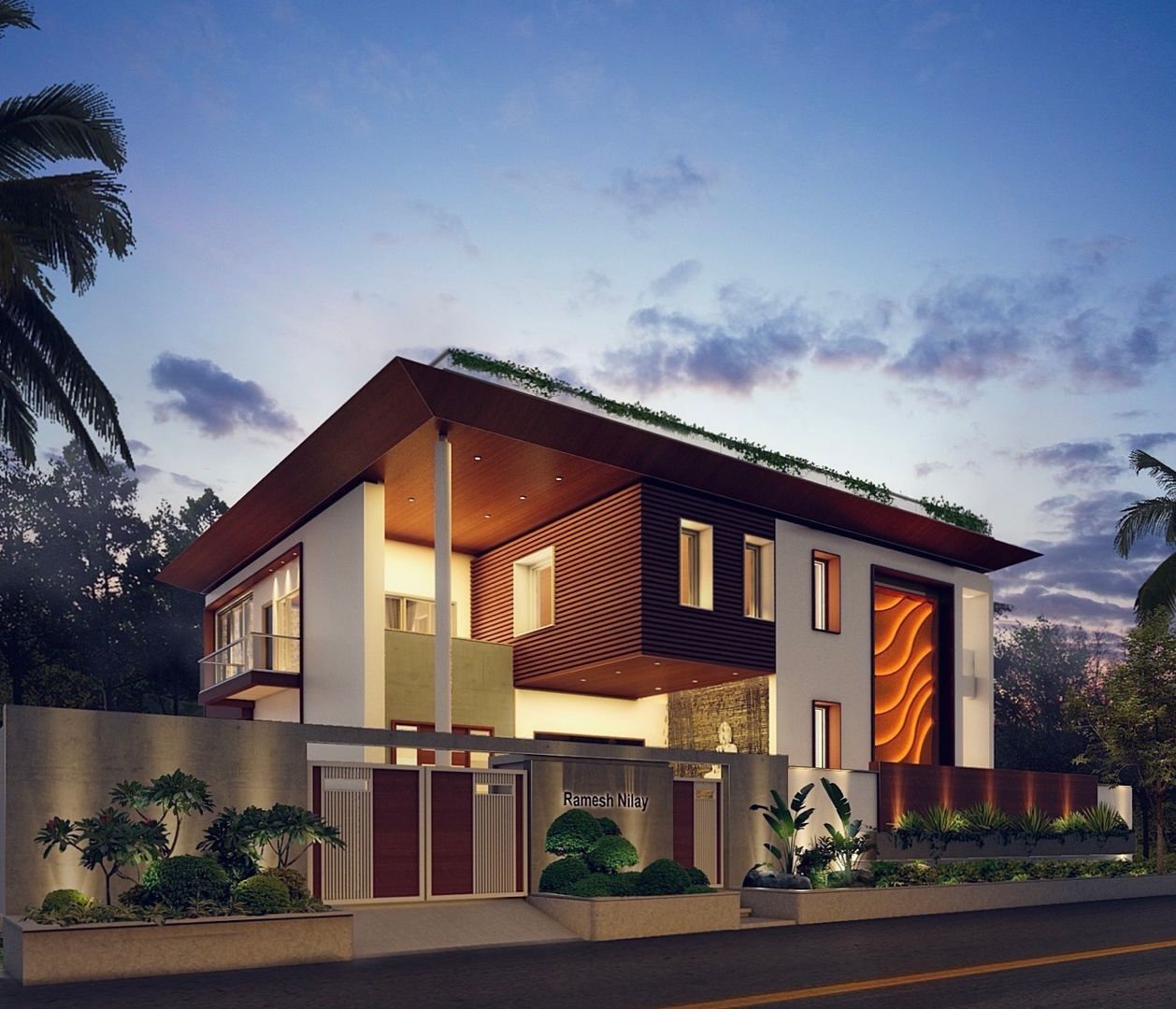 Mr Ramesh villa GS Studio Design Consultants Villas Wood Wood effect