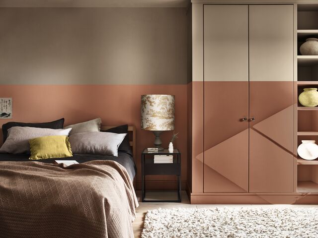 Dulux Colour of the Year 2021 in your bedroom - Timeless palette Dulux UK Phòng ngủ phong cách hiện đại dulux, brave ground, colour of the year, 2021, bedroom paint, bedroom colour, timeless palette, folk tales,Accessories & decoration