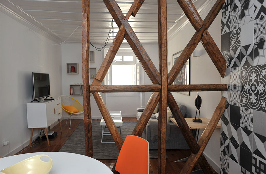 BORDEAUX CENTRE- Rénovation totale d’un 3 pièces de caractère, SAB & CO SAB & CO Livings de estilo moderno