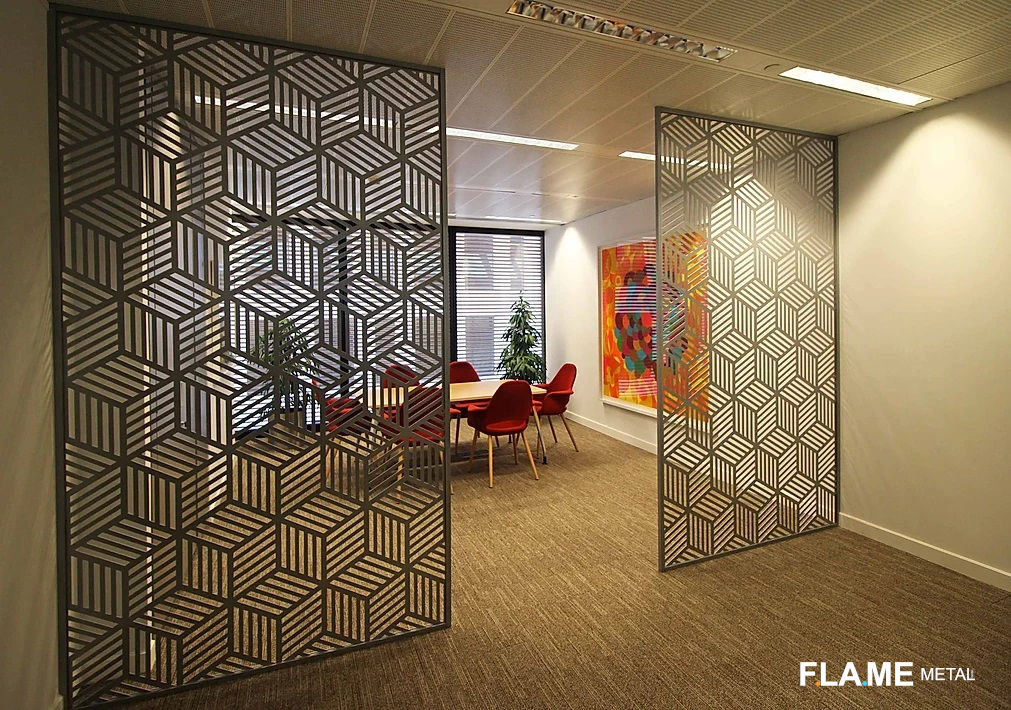 Raumteiler, Flame Metal GmbH Flame Metal GmbH Dining room ایلومینیم / زنک