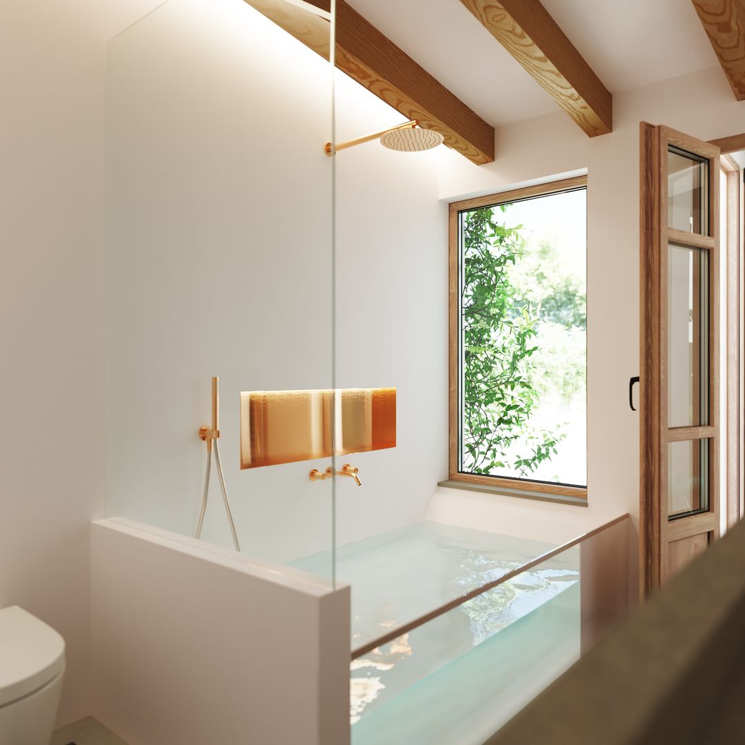 Slow living house refurbishment in Palma de Mallorca., ponyANDcucoBYgigi ponyANDcucoBYgigi Modern bathroom